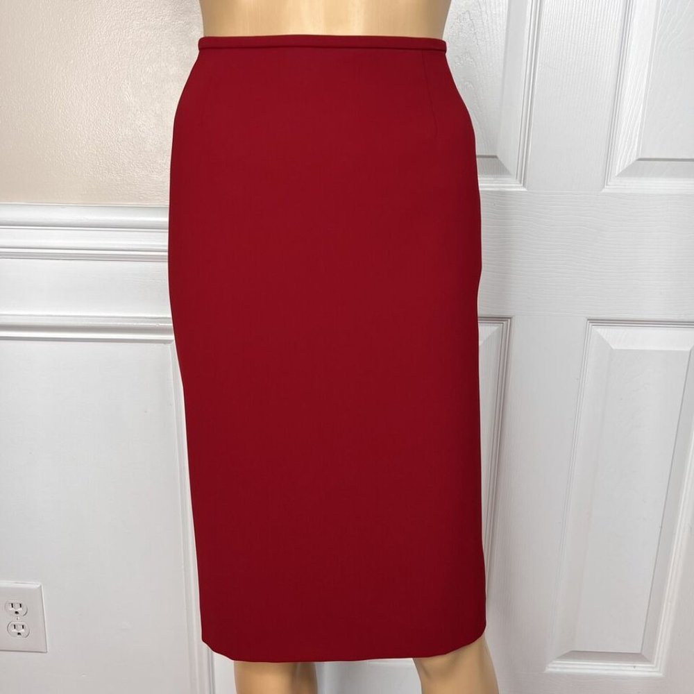 Kasper 2pc Red Polyester Lined Open Front Cocktai… - image 4